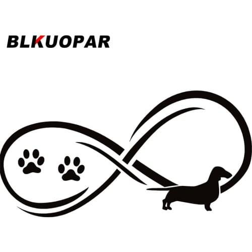 BLKUOPAR for Dachshund Unlimited Car Stickers Waterproof Scratch-Proof Decals Cartoon Funny Helmet Surfboard Decor Car Label