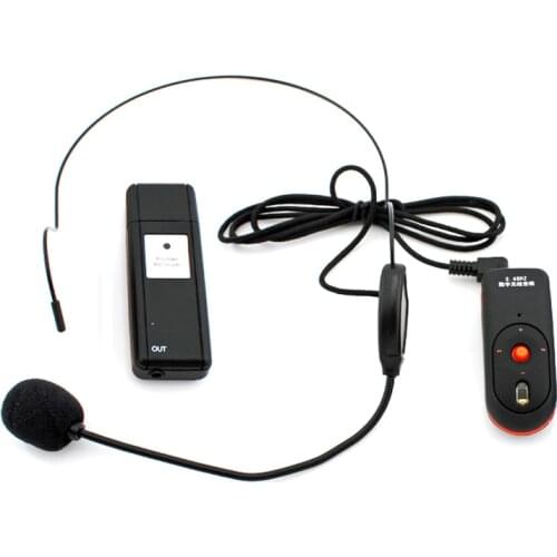 OXLasers 2.4G headset Wireless microphone with mini USB receiver for conference teaching speech on loudspeaker megaphone