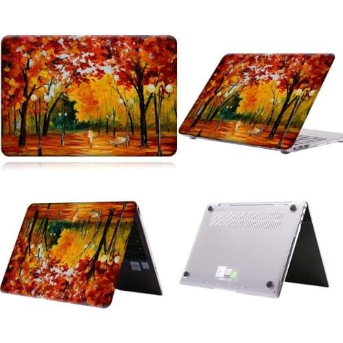 Red Forest Paint Anti-slip Laptop Case For MateBook 13/13 AMD Ryzen/14/D14/D15/X 2020/X Pro/Pro 16.1/Honor MagicBook 14/15