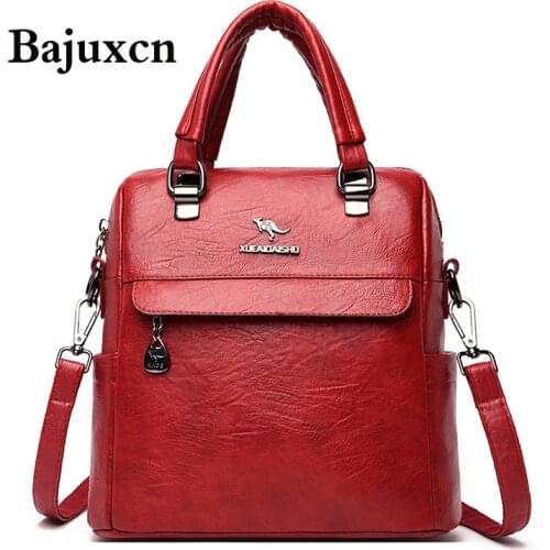 Spring 2021 Women Leather Backpacks Fashion Shoulder Bag Female Backpack Ladies Travel Backpack Mochilas School Bags For Girls