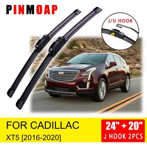 For Cadillac XT5 2016 2017 2018 2019 2020 Front Wiper Blades Brushes Cutter Accessories U J Hook