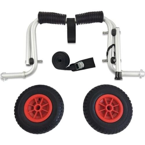 Foldable Sit-on-top Kayak Canoe Wheels Trailers Aviation Aluminum Kayak Trailer Surfboard Trailer Canoe ATV Trolley SJ