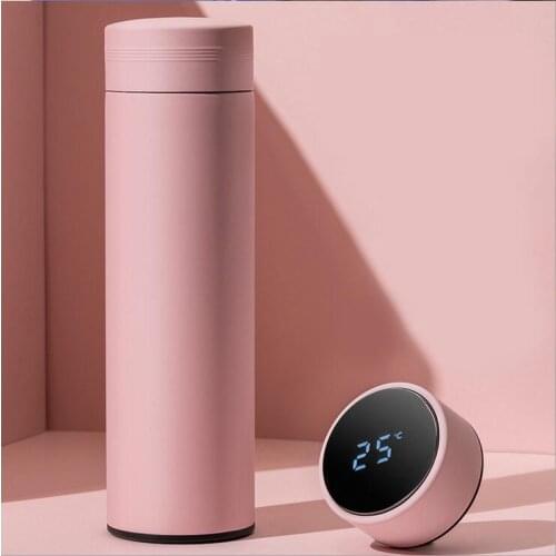 Thermos Cup Display Temperature 304 Stainless Steel Vacuum Flask Thermos Cup Coffee Tea Mug Thermos Bottle Thermocup 450ML