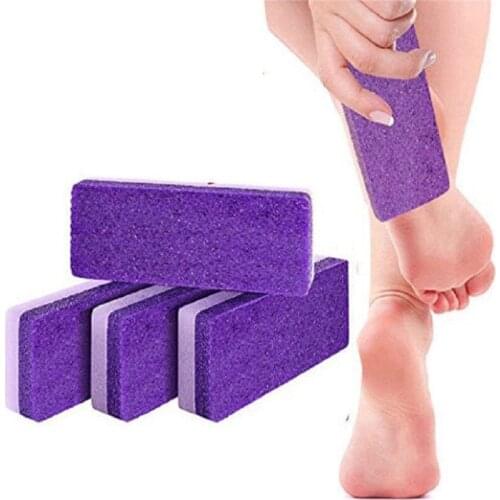 1PC Purple Foot Care Exfoliator Pedicure Tool Pumice Stone Foot Care Scrub Dead Hard Skin Callus Remover Cleaner Skin Care