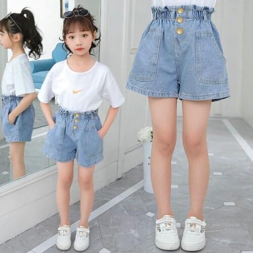 2020 summer girls denim skirt kids clothes fashion 12 years old
