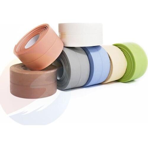 3.2mx22mm Windows Bath Tape Sealing Strips Pvc Kitchen Waterproof Wall Sticker Self-adhesive Seam Toilet Corner Seal Strip