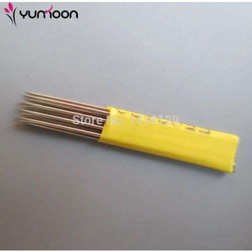 Free Shipping 50 pcs/lot Double Rows 9M1 Needles Eyebrow Blades For Perment Make Up Microblading Manual Tattoo Pen
