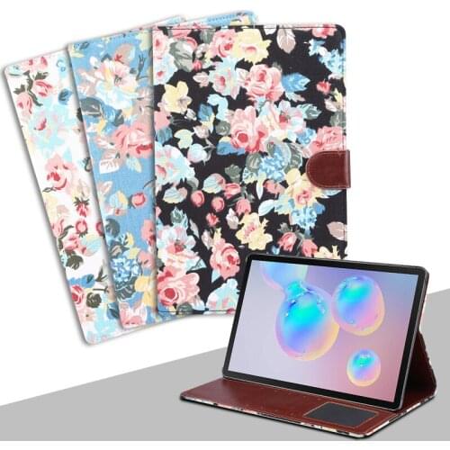 For Samsung Galaxy Tab A7 Lite 2021 8.7 T220 T225 Case Funda Wallet Cloth Flower Coque For Samsung Tab A7 Lite Case Cloth Caqa
