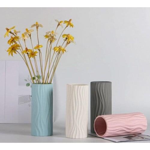Flower Vase Decoration Home Living Room Bottle Ceramic Floral Vaas Nordic Decoration Vases for Flowers Decoracion Salon Casa