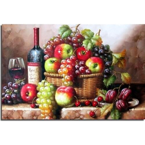 Fruit still life 75x50 Cross Stitch Diy Diamond Painting Rhinestones Embroidery Resin Set Canvas Craft Mosaic Handicraft