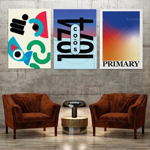 Hot-selling gradient posters, primary color gradient wall art, contemporary minimalist prints, Coos Bay wall art decoration post