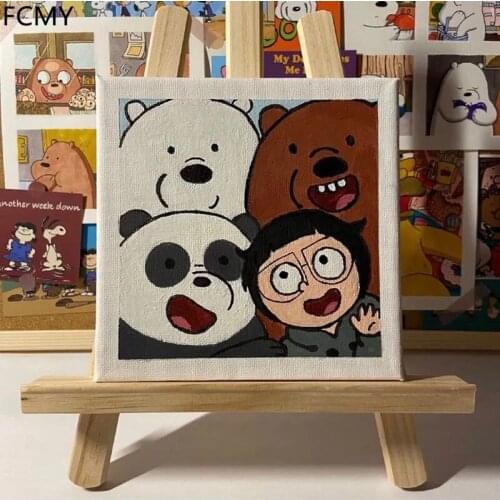 2021 Mini Sketchpad Student DIY Canvas Creative Desktop Decoration Painting Easel Painting Easel Tabletop Stand Art Supplies