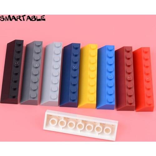 Smartable Slope 2x8 (45°) Building Block MOC Part Toys For Kids Compatible All Brands 4445 10pcs/lot