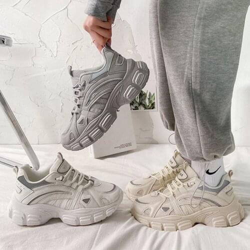 Platform Sneakers Womens Sports Shoes Spring Summer Running Lady Fashion Breathable Casual Trainers Tennis Basketball Footwear