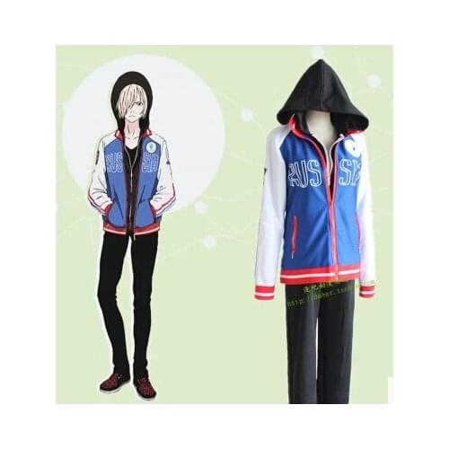 Yuri Victor Nikiforov Cosplay Coat Yuri on Ice Yuri Plisetsky Katsuki Sport Costume