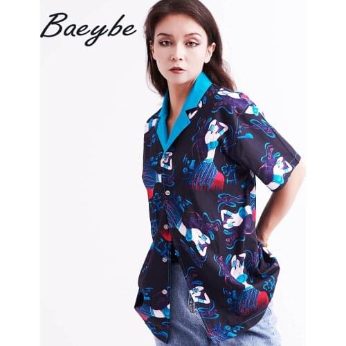 Summer Womens Elegant Blouse Mens Stylish Casual Hawaiian Shirts Femme Sleeve Plus Size Shirt Female Oversized Print Camisas