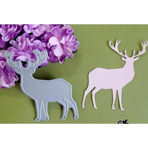 Metal christmas Cutting Dies Stencils for DIY Scrapbooking photo album Decorative Embossing DIY Paper Cards elk deer