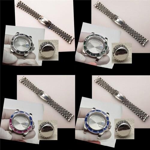 Metal 316L 41MM Bracelet 41mm Watch strap Belt Watchband Adapter for NH35 with Crown Movement Accessories