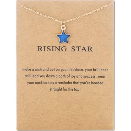 Fashion Jewelry Space Star Drip Oil Star Saturn Pendant Necklace For Women Gift