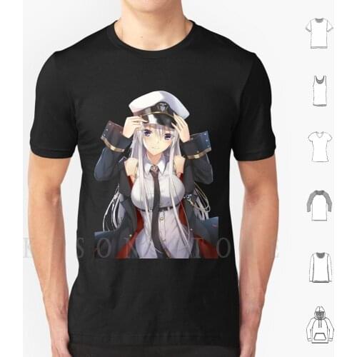 Azur Lane Design T Shirt Men Cotton Azur Lane Anime Azur Lane Atago Manga Akagi Enterprise Waifu Azur Lane Peeker