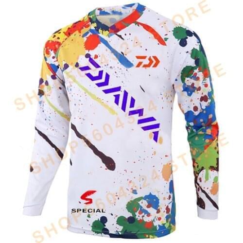 2021 DAIWA New Style Fishing Clothing Cool Max Sunscreen Anti-uv Breathable Coat Long Sleeve Summer Fishing Size XS-5XL Shirt
