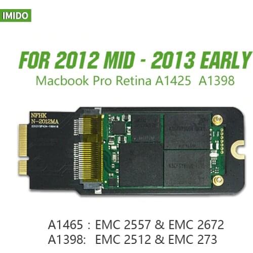 NEW 512GB 1TB SSD For 2012 2013 Early Macbook Pro Retina 13" A1425 15" A1398 SSD Solid State Drive 256gb 2TB For MB A1398 A1425