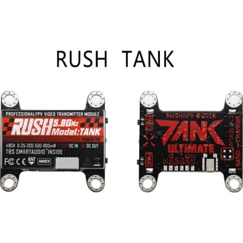 Origina RUSH VTX TANK 5.8GHz 48CH PIT/25/200/500/800mW TBS Switchable 7-25V AV 30.5x30.5mm Video Transmitter for Racing Drone