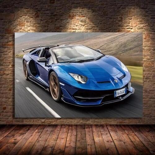 Lamborghini Aventador Roadster Art Poster And Print Wall Art Wall Picture Canvas Painting For Living Room Home Decor Cuadros