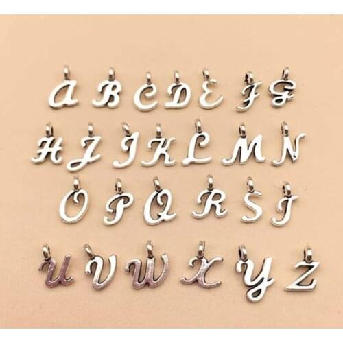 ABC Alphabet Mini A-Z Letter Pendant for Personalized Jewelry Making Letter Set Diy Crafts Pendant Diy Necklace Bracelet