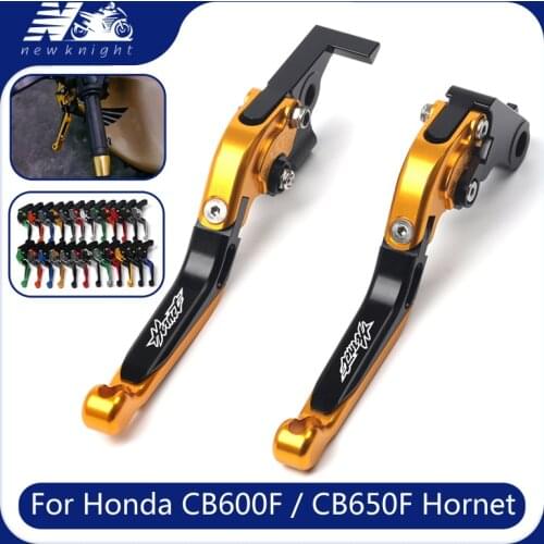 Motorcycle CNC Aluminum alloy Adjustable Foldable Brake Clutch Lever Accessories For Honda CB600F/CB650F Hornet 2007-2013 2012