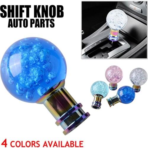 Acrylic Gear Shift Knob Crystal Bubble Manual Shifter Handle Universal fit Personality ModificationJDM Car Accessories