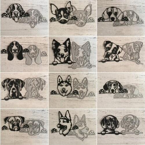 Puppy Dogs Metal Cutting Dies Stencil Scrapbooking DIY Album Stamp Paper Card Embossing Decor Craft New Dies for 2021