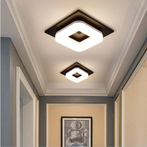 Modern Flush Mount Ceiling Light Hallway Porch Balcony Lamp Interior Lighting Surface Mounted Square LED Ceiling Lights