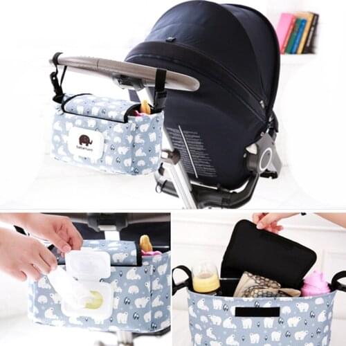 Creative Portable Baby Stroller Hang Bags small pouch Diaper Bag Hanging Sundries Basket Storage Organizer Stroller Accessories