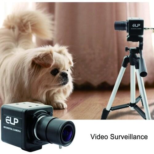 8 Megapixel 5-50mm Varifocal Lens USB Camera 3264X2448 MJPEG 15fps Sony IMX179 Surveillance Video Camera