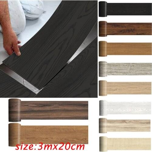 Waterproof Floor Stickers Self Adhesive PVC Wood Grain Wallpapers Bathroom Wall Sticker House Decals DIY Wall Ground Home Decor
