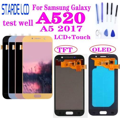 AAA+ 5.2" LCD For Samsung Galaxy A5 2017 A520 SM-A520F LCD Display with Touch Screen Digitizer Assembly