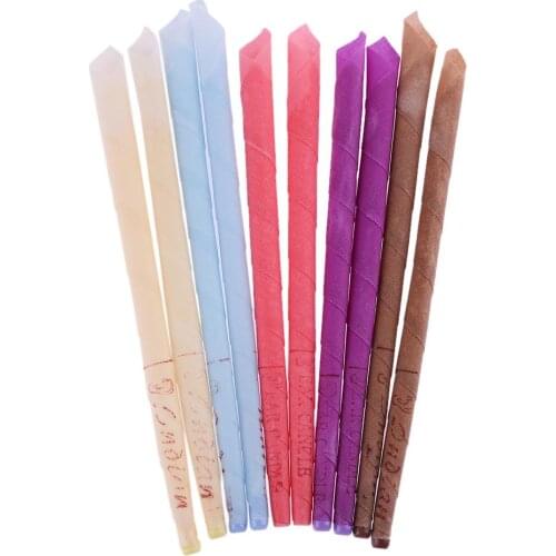 10pcs Aromatherapy Therapy Natural Ear Candle Massage Relax Beewax Ear Care