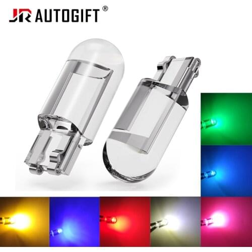 Car-styling 100pcs/lot LED W5W T10 194 168 transparent W5W COB 1SMD Led Parking Bulb Auto Wedge Clearance Lamp Bright White 12V