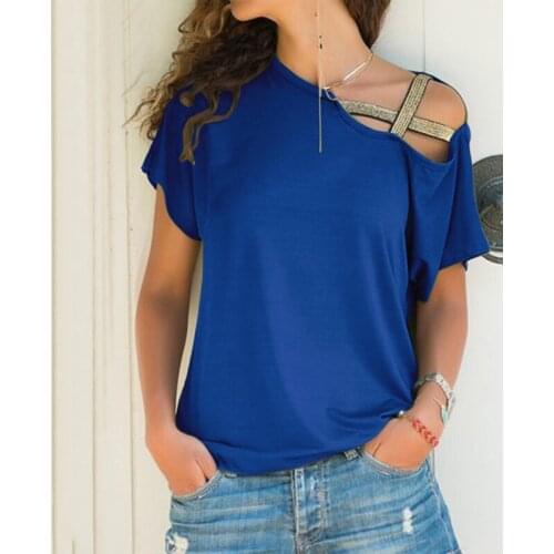 2019 Summer New Women Sexy Off Shoulder Short Sleeve Solid Tops Blouses Casual Office Shirts Blusas 5XL Plus Size