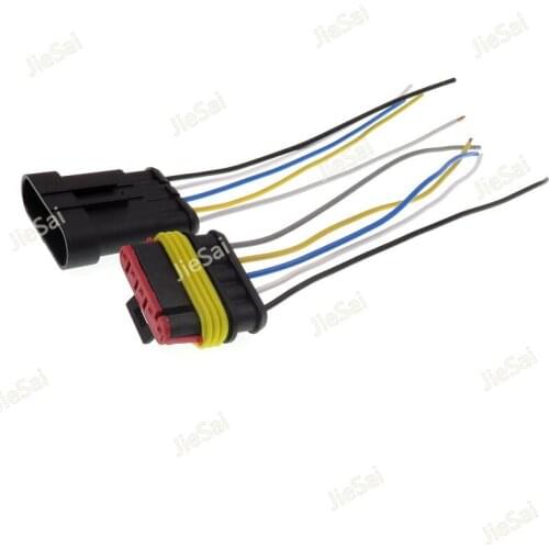 AMP 1.5 Series 5 Pin 282089-1 282107-1 Superseal Electrical Waterproof Connector With Automobile Wire Harness Female Male