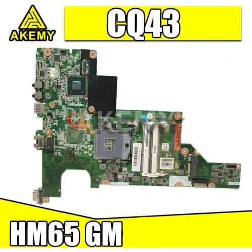 Free CPU 646177-001 CQ43 motherboard HM65 For HP CQ43 CQ57 430 431 435 630 635 Laptop Motherboard