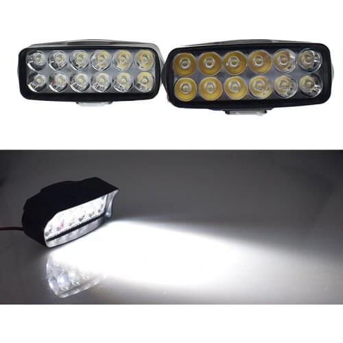 Car headlights LED 12v 18W Light bar 6000k white motorcycles spotlights work spot lights motorbike driving fog lamp waterproof