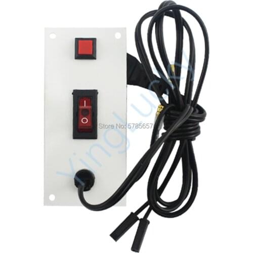 Free Shipping 220V Power Supply External Wiring Switch Board With Reset Button and Iron Panel,for Arcade Game Machine