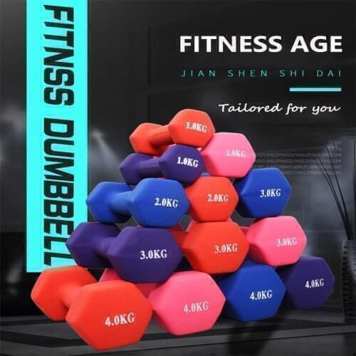 Free-ship Home/gym Hex Dumbbell Yoga Fitness Workout Equipment Mancuerna 4kg Weight Loss Sport Kettlebell Pesas Gimnasio Bowflex