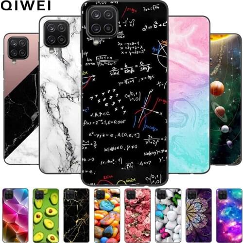 For Samsung A12 Nacho Case Black Bumper Coque Soft TPU Case For Samsung Galaxy A12 Nacho A 12 Phone Back Cover A127F Silicone