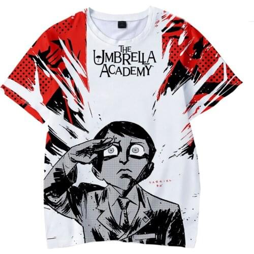 The Umbrella Academy Kids T Shirt Girl Funny T-shirt Full Fashion for Boy Oversize O-neck Short Sleeve 3D Harajuku Casual