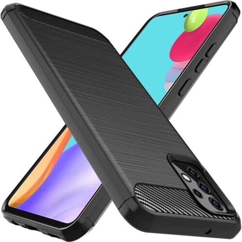 For Samsung A52 5G/4G A72 5G Case For Samsung A82 Quantum 2 A42 A32 A22 A12 A02 Luxury Carbon Fiber Slim Silicone TPU Case Cover