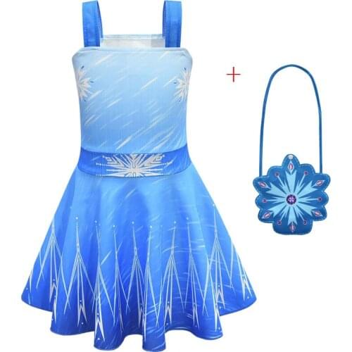 Frozen Elsa 2 Baby Girls Kids Princess Summer Baby Dresses Toddler Cospaly Dress Girl Tutu Birthday Gown Party Clothes Vestidos