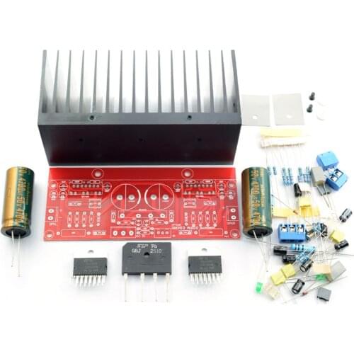 Taidacent Gan Guitar Class D 2 CH Audio Parallel Super Heat Double 100W TDA7293 Mini Amplifier Board Kit 2.1 Amplifier Board